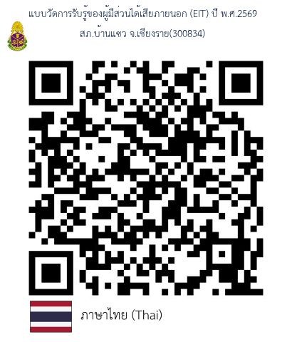 QR Code แบบวัดการรับรู้ EIT ปี 2569